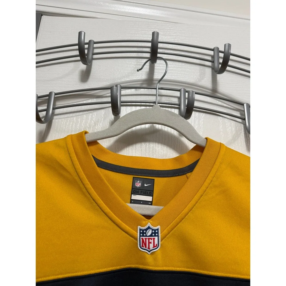 Nike Green Bay Packers Aaron‎ Rodgers 12 NFL Jersey Women's Small Yellow Blue